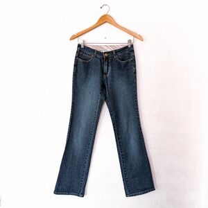 Lilly Pulitzer Womens Y2K White Label Bootcut Jeans + Embroidered Argyle Pockets